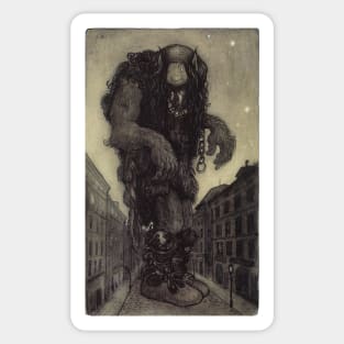 The Giant Who Slept for Ten Thousand Years - John Bauer Sticker